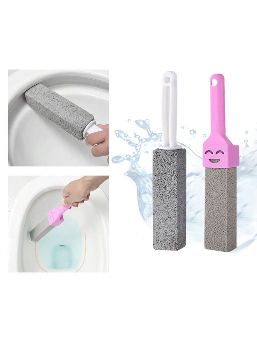 1 pezzo Spazzola per WC in pietra pomice, soluzione di pulizia potente per macchie, acqua dura e anelli nella tazza del water
