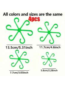 4/8/16pcs Garden Assistance Tree Branch Ties, Plant Vine Fixator, Plant Stem Clip, Plant Trellis, Plant Support Rods, Green Plant Fixator, Flower Hydroponics Folding Fixation Support