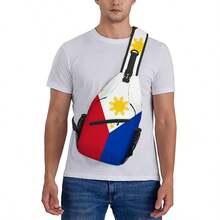 Philippines Flag Full Printed Chest Bag - Multicolor - View 7