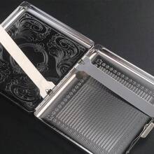 Thick Metal Cigarette Box Storage, Carved Patterns, Personalized Creativity, Flip Metal Cigarette Holder, Portable Box