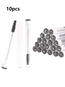 2/10/20 Pcs Mascara Brushes Disposable Empty Mascara Wand Tubes Set Eyelash Brushes Eyebrow Brush Mascara Brush Comb Makeup Tool Cleaning Brush For Eyelash Extension - Multicolor - View 9