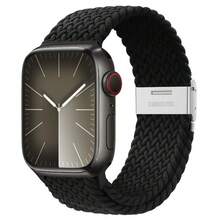Split Buckle Loop Nylon Strap Compatible With Apple, Adjustable Braided Nylon Single Circle Strap For Apple Watch With Silent Metal Snap Elastic Sports Wristband Compatible 38mm 40mm 41mm 42mm 44mm 45mm 46mm 49mm With Apple Watch Series 1-10, SE, Ultra 1-2 Black And Various Colors, Apple Watch Accessories - Multicolor - View 47