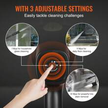 KFFKFF Cordless Pressure Washer, 652-PSI 1.0 GPM Portable Power Cleaner, Handheld High-Pressure Car Washer Gun With 4.0Ah Battery, Charger, 6-In-1 Nozzle, For Home/Floor Cleaning & Watering