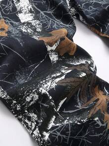 Printing  Halloween    All    Regular Fit    Pocket  Button  Zipper - màu đen - Xem 5