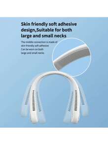 Neck Hanging Fan, Portable Outdoor Neck Fan, Must-Have Outdoor Sports Cooling Fan, 3-Speed Adjustable 800mAh Mini Slouchy Fan, Neckband Bladeless Rechargeable 360° Adjustable Cooling Air Conditioner, Outdoor Student Quiet High-Volume Cooling Device, Gift/Valentine's Day Gift/Girlfriend/Easter/Men/Women/Multiple Colors Birthday Gift