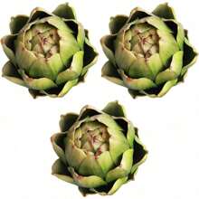 6 Pcs Large Green Artificial Artichokes Fake Vegetables And Fruits For Summer Kitchen Wedding Bowl And Vase Decorations