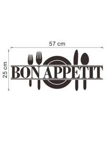 Stickers de cuisine avec motifs de vaisselle et de lettres, stickers, décalcomanies murales, décalcomanies en vinyle pour la décoration de la maison, articles de décoration printanière pour rafraîchir votre maison, autocollants de décoration Rama, cadeaux pour anniversaire et remise de diplôme
