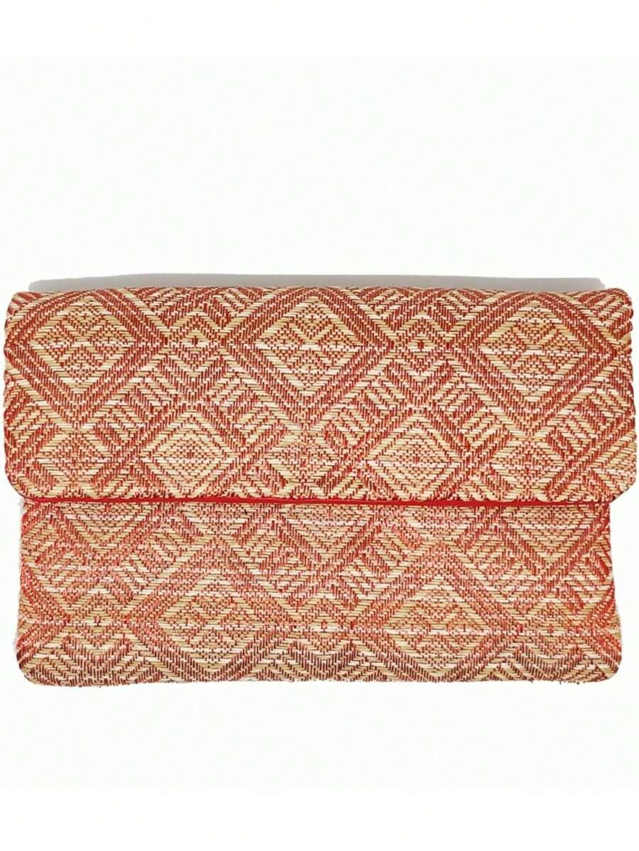 Women's Straw Mat Material Colourful Hand-Hand Daily Bag