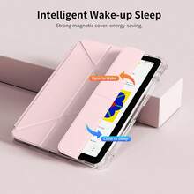 Case Compatible With IPad 10th Generation 10.9 Inch 2022/IPad (A16) 11th Generation 11 Inch 2025/IPad Air 4th/5th, IPad Pro 2020/2021/2022/2024, Slim Stylish Clear IPad Case With Pencil Holder, Multi Angles Folding Y-Shaped Stand Cover