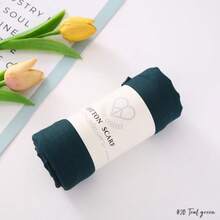 1pc Solid Color Women Scarf,Daily Wear Hijab,High Quality Wrinkle Soft Breathable Comfortable Headscarf Shawl For Women - Multicolor - View 26