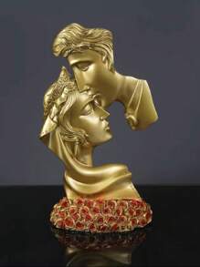 1pc Resin Rose Kisses The Statue With Love, Symbolizing The Love Ornaments That Will Never Die.Resin Decorative Crafts, The Best Object For Creative People To Design Home Decoration, Are Used For Home Desktop Decorations, Gifts For Classmates, Friends And Family, And Birthday Gifts.Room Decor, Home Decor, Birthdaydecor,Kitchen,Wedding, Bedroom Decor, Livingroom Decor, Gift, Party Decor, Gardendecor