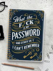 BUBU 1 Libreta de contraseñas en inglés Libreta de direcciones Libreta de teléfonos Libreta multifunción con tapa dura para oficina y negocios con correa para la muñeca, 8.5 * 5.5 pulgadas, dispositivo de almacenamiento de contraseñas para inicios de sesión en Internet, sitios web, nombres de usuario y contraseñas, útiles para el regreso a clases