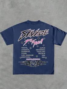 Jeff Gordon Racing T - Shirt, 100% Cotton, 220g - Blue - View 3