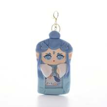 1pc Super Cute Furry Transparent Cartoon Card Holder, Ins Style Cartoon Plush Card Holder, Three Inch Photo Star Card Display Pendant, Multifunctional Id Card, Work Card, Student Card, Teacher Card, Medical Chest Card Available School Supplies,Back To School