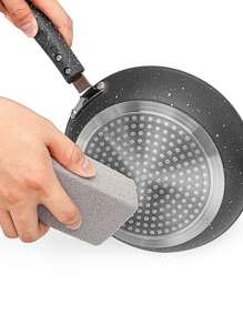 1pc BBQ Oven Cleaning Brick, BBQ Cleaning Scraper Stone, Multifunctional Stain And Oil Cleaning Brush, Suitable For Stove, Sink, Tableware, Frying Pan, BBQ Grille Cleaning, Kitchen, Bathroom, Household Items, Kitchen Small Tools, Cleaning Expert, Is A Great Gift