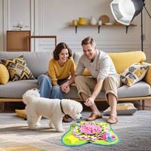 New Cat/Dog Lover Gift And Dog/Cat Mom Love Pet Treat Dispensing Snuffle Mat, Multi-Colored, Interactive Smell Training Pad For Dog Lover And Dog Mom Loves, Small Animals (Hamsters, Rabbits, Ferrets, Cat Lover And Cat Mom Loves)