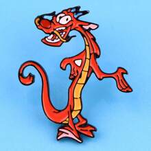 Disney 1 pièce Broche émail Mulan & Mushu Disney - Adorable badge pour sacs et vêtements, école