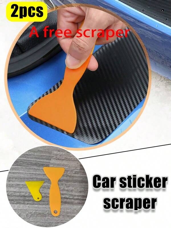 2 Stücke Auto-Tönung Werkzeugsatz, kompakt & tragbar, Autofolien-Quetschrakel aus PVC-Material