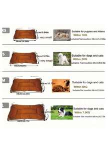 1 件四季宠物床垫，矩形带绑带，狗床/猫床，适合猫和小型/中型/大型犬 - 查看 7