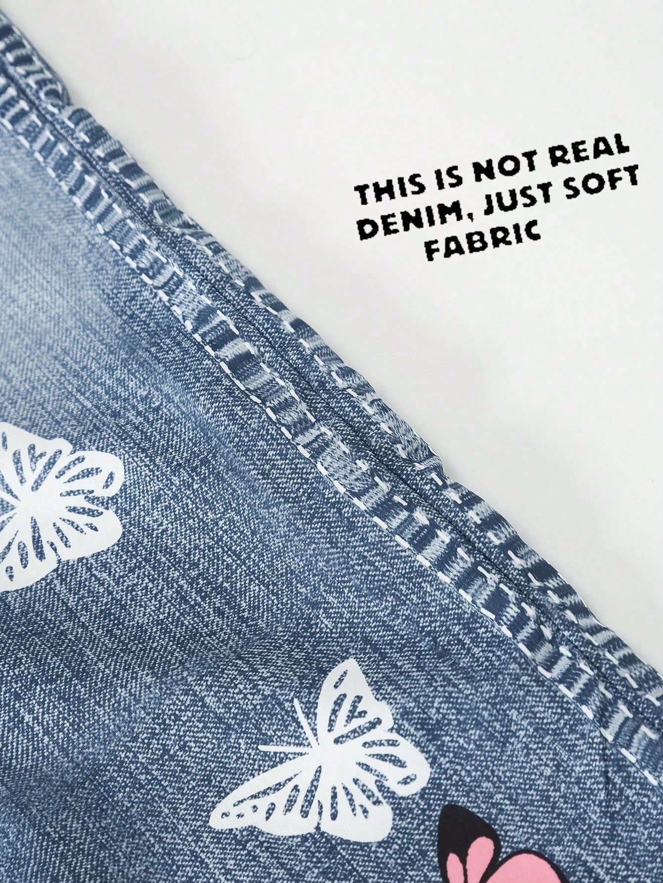 بنطلون كاجوال بطول الساق للفتيات تين، مطبوع بطبعة...