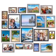 Superlele 10/15/20 Pack Picture Frames Set, Display Picture Frames Collage Wall Decor For Assorted Photos, Different Size(8x10in,  5x7in, 4x6in), For Wall Hanging Or Tabletop Display, Home Decor, Party Decor