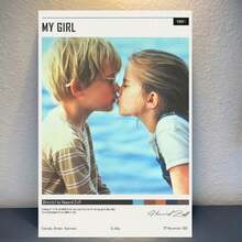1 pieza Póster de inspiración de la película "Mi chica" de 1990 para decoración de pared en sala de estar, bar, cafetería, dormitorio, oficina, u hogar, con opción de marco de lienzo - Multicolor - Ver 1