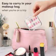 10/5/1pc Clear Nail Storage Box,Press-Type Fake Nail Organizer, Display Case For Acrylic Nails, Jewelry & Cosmetics,Compact Plastic Desktop Container For Salon & Home, DIY Beads & Nail Art Tools,Great For Christmas Gifts,Portable Box Wear Nail Packaging Box For Nail Art Jewelry Lovers Can Be Reused In Multiple Scenarios