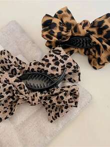 1 szt. Spinka do włosów z kokardą w panterkę, uniwersalna, do codziennego użytku, praktyczna klamra do włosów, elegancka spinka, spinka do utrwalania kucyka, nowy styl, modna spinka do utrwalania kucyka, ekskluzywna ozdoba do włosów potylicznych, elegancka spinka do włosów z półplecionym warkoczem i sprężynką, akcesoria do włosów, przybory do włosów, kręcone kobiety, akcesoria do włosów, jesień, akcesoria do włosów, podróże, akcesoria do włosów, wypełniacze do pończoch dla dorosłych, akcesoria do włosów, akcesoria damskie, wypełniacze do pończoch, akcesoria do włosów dla kobiet w okresie dojrzewania, pomysły na prezenty, wypełniacze do pończoch, prezenty dla kobiet - Wielokolorowe - Zobacz 7