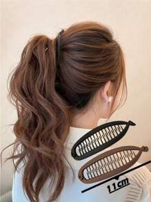 2 pezzi Fermagli a pinza per acconciature a coda di cavallo e chignon, per capelli ondulati, accessori scolastici