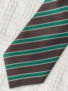 1pc Fashionable No-Tie Polyester Fiber Casual Wear Tie For Young People, Suitable For Office, Street, And Leisure Occasions