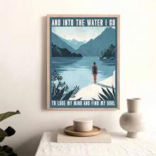 1 tấm tranh trừu tượng mặt trời đại dương cây cọ phong cảnh xương rồng vải canvas treo tường nghệ thuật hình ảnh trang trí phòng khách quà tặng khung tùy chọn - Nhiều màu - Xem 3