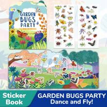 40 piezas Libro de pegatinas de insectos lindos para decorar taza de agua, cuaderno, computadora portátil, equipaje, guitarra, casco, estuche de teléfono, juguetes educativos para niños, regalos de graduación, juegos para niños y niñas, suministros escolares, regalos de cumpleaños para niños, ayudas didácticas
