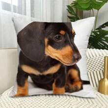 Bezaubernder Labrador-Muster Kissenbezug, mit Reißverschluss, Landhausstil, 100% Pfirsichhaut-Polyester, maschinenwaschbar - ideal für Sofa & Schlafzimmerdekoration, ohne Kissen, Hundehauskissen