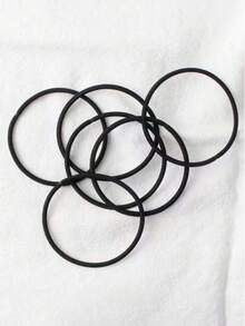 20/50/100/200pcs Black Hair Ties, Suitable For Thick Curly Hair Ponytails, Unisex, For Daily Life Hairstyles And Holiday Looks Ponytail Holders Hair Elastics Hair Rubber Bands Scrunchies Hair Rope Elastic Hair Tie, Hair Bobbles ,Head Piece