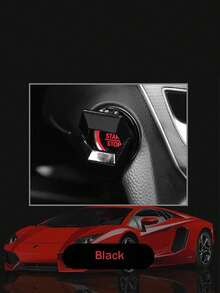 1pc Car One Click Start Decoration Circle Creative Decoration Car Ignition Switch Protection Cover Car Interior Decoration Patch - one-size - View 10