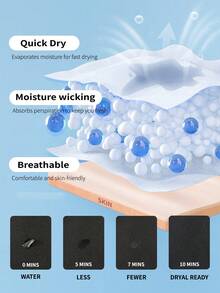 TURLAT 2 In 1 Mens Swim Trunks Quick Dry Beach Board Shorts With Drawstring And Zipper Pockets Comfy Summer - 黑色 - 查看 4