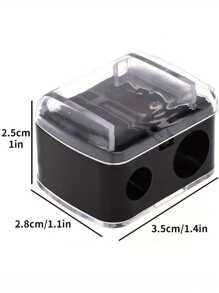 Double Holes Precision Lipstick Cosmetic Pencil Sharpener For Eyebrow Lip Liner Eyeliner Pencil Gift School Supplies