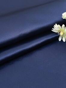 1 Pc Navy Blue DIY Satin Duchesse Fabric, Suitable For Wedding Dress, Costume, Backdrop, Decoration For Wedding, Birthday Party, Banquet, Home Decor, Outdoor
