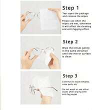 20/50/100/300pcs Eyeglass Wet Wipes, Disposable Lens Cloth With Anti-Fog Function, Also Suitable For Cleaning Smartphone, Camera Screens - Multicolor - View 10