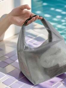 2/1pc Wet Bag For Swimsuit And Towels,Waterproof Storage Bag With Handle Zippered ,With Dry-Wet Separation, Large Capacity Drawstring Bag,Simple Swim Small Item Storage Bag - Suitable For Swimming Gear, Beach, Pool Accessories, Swimming Gear Storage | Transparent PVC Bag | Practical Design Summer Travel, Vacation Home Bathroom Sport Bag For Sports For Fitness For Exercise Travel Bag For Vacation For Women For Men Travel Essential Durable Swimming Bag Waterproof Bag Beach Bag For Beach - Multicolor - View 6