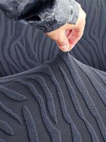 1 Stück Jacquard Rock Kante Stretch Sofa Bezug, staub- und schmutzabweisend, elastischer Komplett-Sofa-Schutz, Heimdekoration, maschinenwaschbar