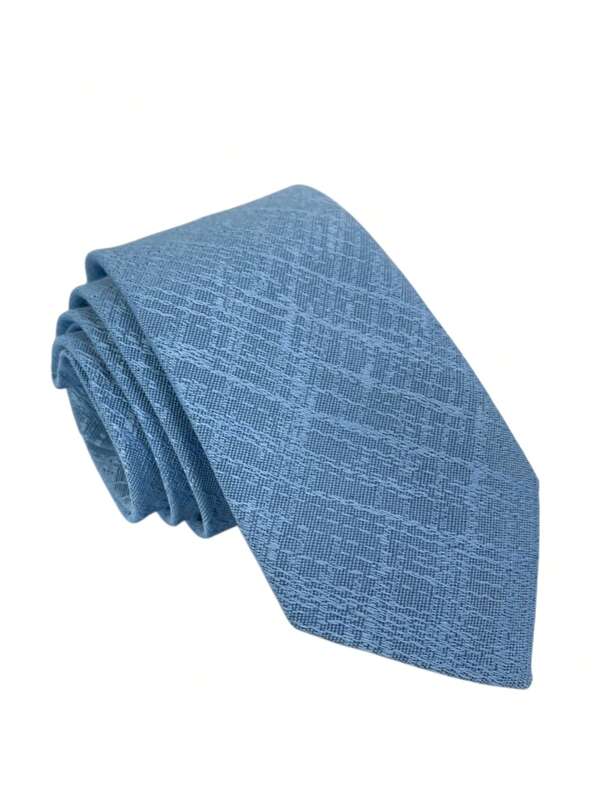 top ties Gravata Azul Serenity Luxo Trabalhada Social Para Padrinhos, Casamentos e Eventos