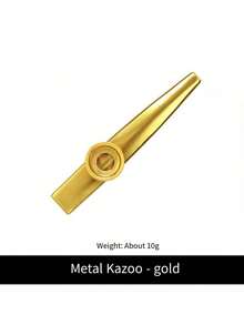 1/3pcs Metal Kazoo Musical Instrument Toy, Handmade Accompaniment Instrument For Adults - Multicolor - View 10