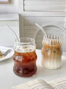 1 cốc cà phê thủy tinh gia dụng 550ml, phù hợp cho nữ giới, có thể đựng sữa, trà và các loại đồ uống khác, thích hợp cho cả đồ uống nóng và lạnh, trong suốt và bền chắc, thích hợp để đựng cà phê, trà, sữa, espresso và các loại đồ uống theo mùa khác, quà tặng sinh nhật, đồ trang trí nhà cửa, món quà cá nhân hóa dễ thương và tinh tế dành cho người thân yêu. - Sọc Cúp Mây - Xem 6