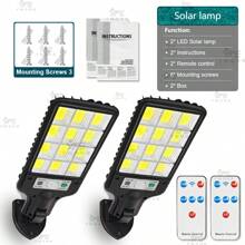 1/2pcs Solar Outdoor Wall Lights,Solar Motion Sensor Lights, Solar Security Light,18650 High Capacity Battery Solar Floodlight,3 Dimming Modes Solar Street Light, LED Solar LightsSuitable For Garden Lights Yards Decor, Outdoor Lights,Decorative Lights Balcony Lights ﻿