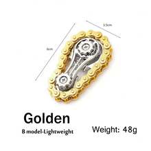 这款神奇的小型旋转指尖玩具，1个自行车链轮旋转玩具，在压力大的时候非常实用，金属链轮旋转指尖玩具，非常酷炫有趣，链齿飞轮链轮，缓解压力焦虑的旋转玩具，圣诞节，圣诞礼物，圣诞袜填充物，男士礼物创意，男士礼物