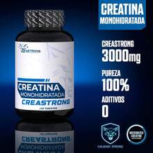 Vitastrong Monohidrato de creatina 3000 mg CreaStrong – Certificado puro, sin OMG, para antes, durante y después del entrenamiento, 120 tabletas premium, alternativa a las cápsulas y el polvo. - Otros - Ver 4