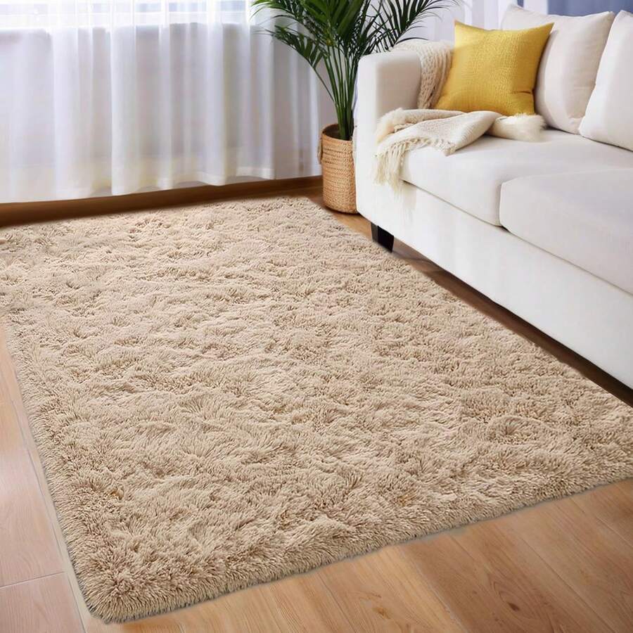 AIMECO Bing Rug Mat Carpet Cute Rug Washable Scandinavian Stylish Rug Carpet Antibacterial Anti-Mite Children's Room Living Room Girls' Dormitory Office Worker - Camel - View 1