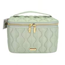 Train Case Quilt 2pc Sage Green Cosmetic Bag - 1 - View 5