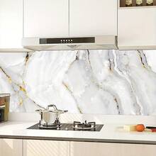 1 Roll Jade Marble Contact Paper, Peelable And Stick-On Marble Wallpaper For Countertops, Bathrooms And Kitchens, Waterproof Self-Adhesive Removable Vinyl Liner For Cabinet Shelves, Wall Decals For Bathroom And Kitchen Renovation Wall Decor Room Decor Stickers Wall Paper Wall Stickers Wall Sticker